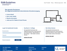 Tablet Screenshot of ebm-guidelines.at